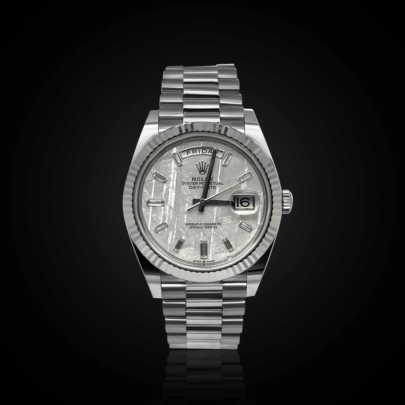 Rolex Day Date 40 mm Meteorite Dial 228239-0055 Watch Cult – The