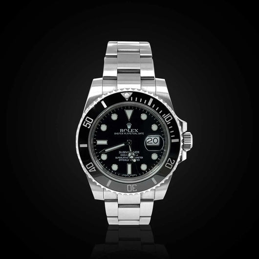 Pre Owned Rolex Submariner 40 mm Black Dial