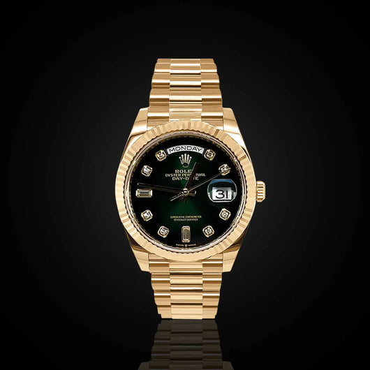 Rolex Day Date 36 mm Green Dial 128238-0069