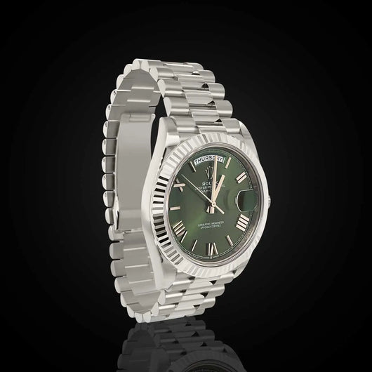 Rolex Day Date 40 mm Olive Green Dial 228239-0033