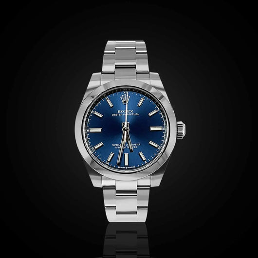 Rolex Oyster Perpetual 34 mm Blue Dial 124200-0003
