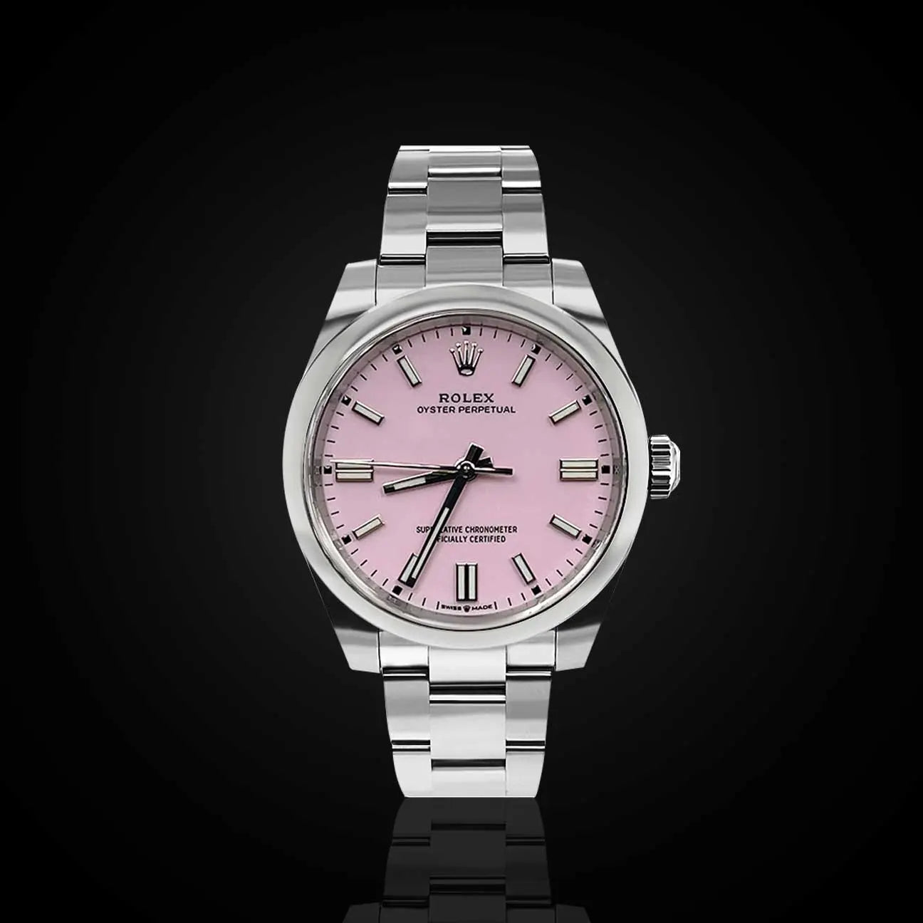 Pink Rolex Oyster Perpetual 36 mm Pink Dial 126000 0008 The