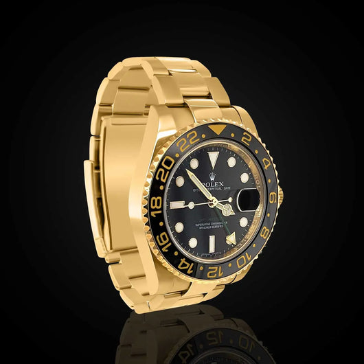 Pre Owned Rolex GMT Master II 40 mm Black Dial