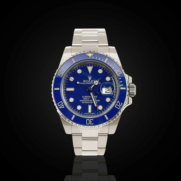 Pre Owned Rolex Submariner 40 mm Blue Dial