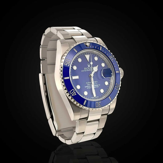 Pre Owned Rolex Submariner 40 mm Blue Dial
