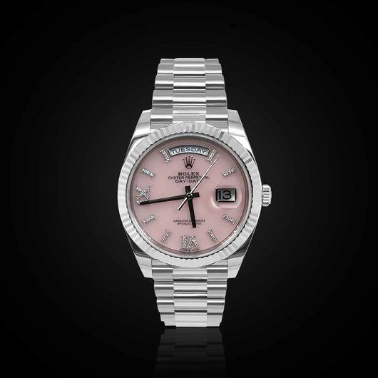 Rolex Day Date 36 mm Pink Dial 128239-0021