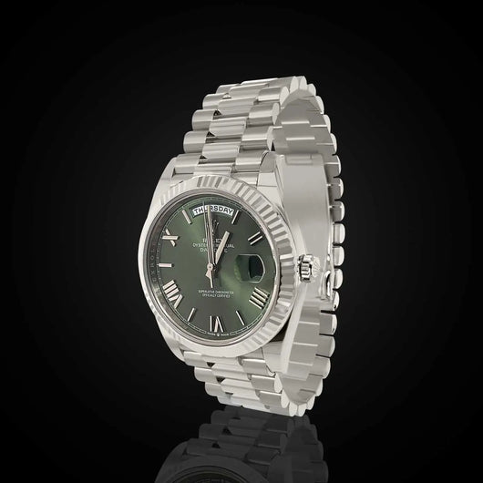 Rolex Day Date 40 mm Olive Green Dial 228239-0033