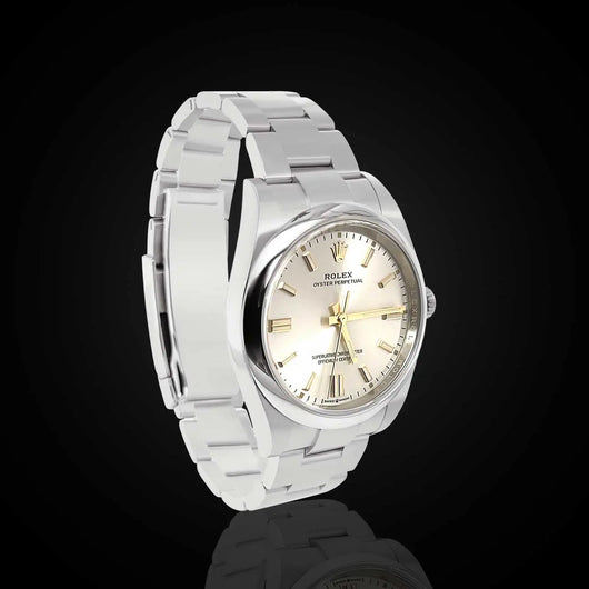 Rolex Oyster Perpetual 36 mm Silver Dial 126000-0001