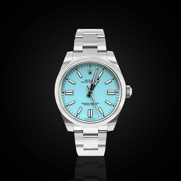 Rolex Oyster Perpetual 41 mm  Turquoise blue Dial 124300-0006